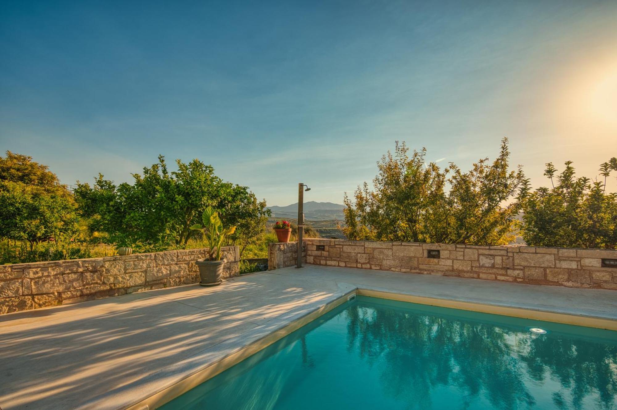 Blue Sky Villa In Crete Epano Vathia Exteriér fotografie