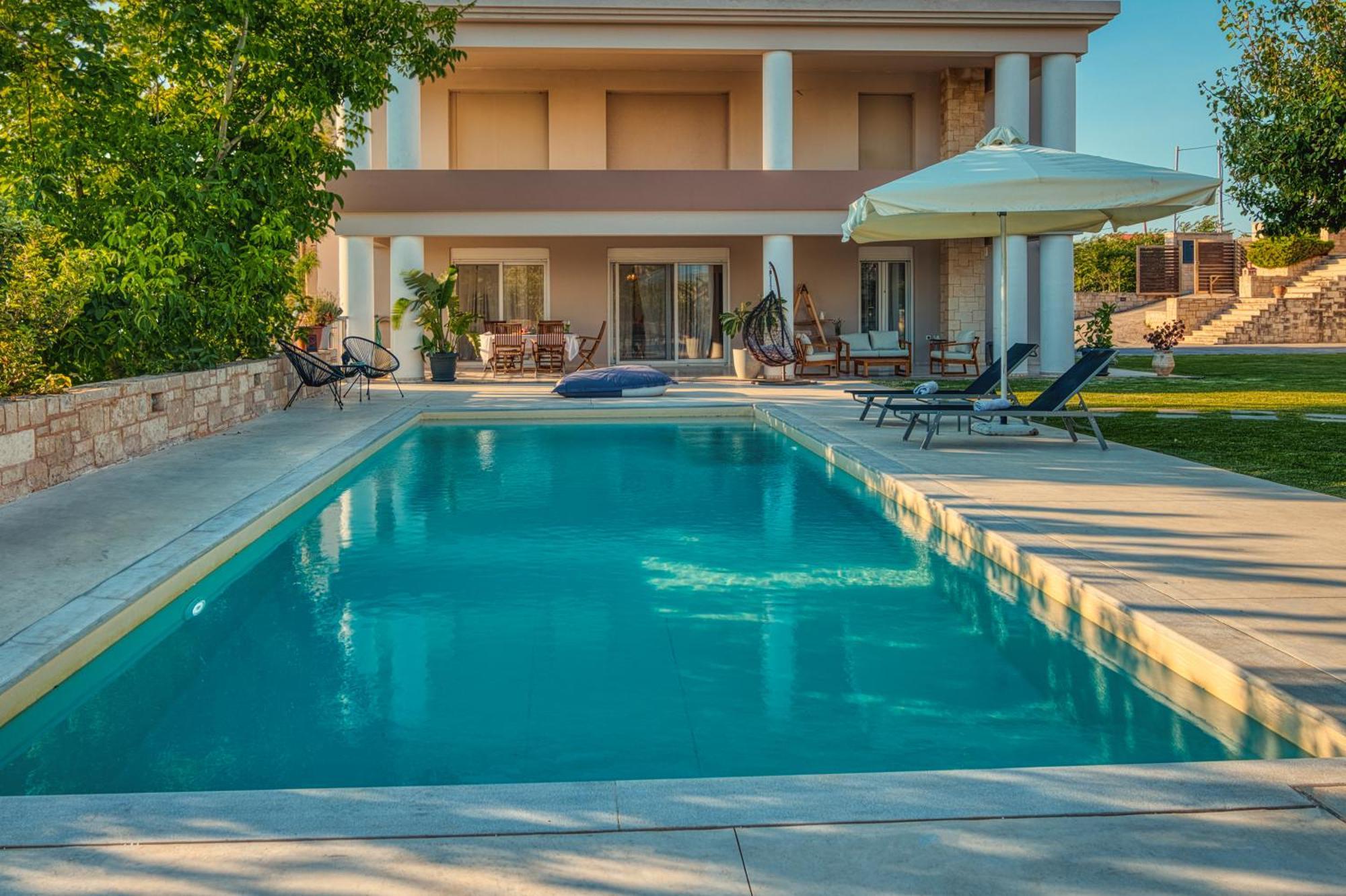 Blue Sky Villa In Crete Epano Vathia Exteriér fotografie